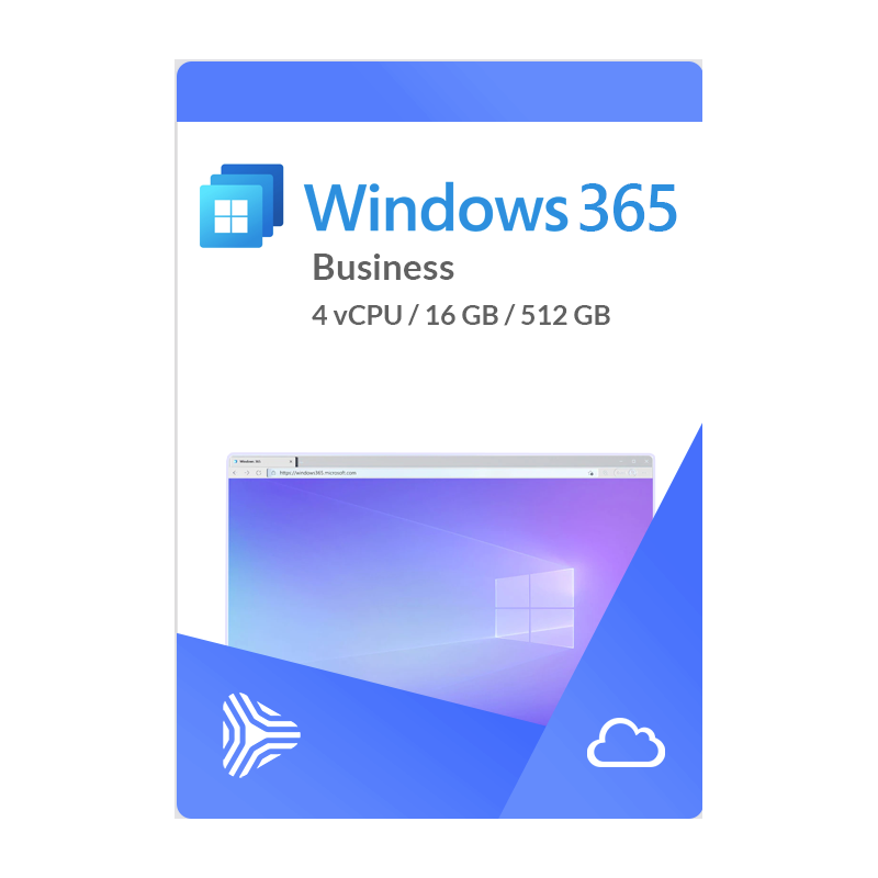 Windows 365 Business 4 vCPU, 16 GB, 512 GB